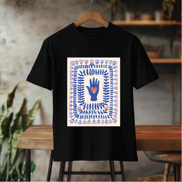 تیشرت باکسی coco طرح دست