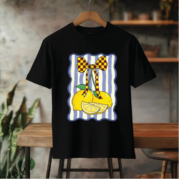 تیشرت باکسی coco طرح لیمو