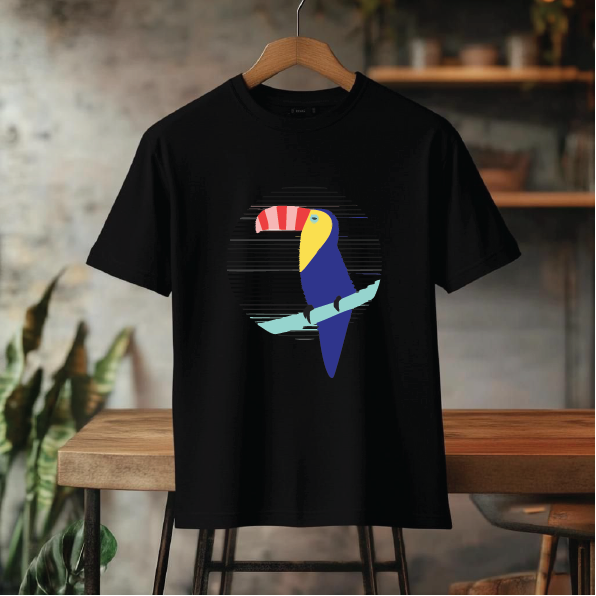 تیشرت باکسی coco طرح قناری