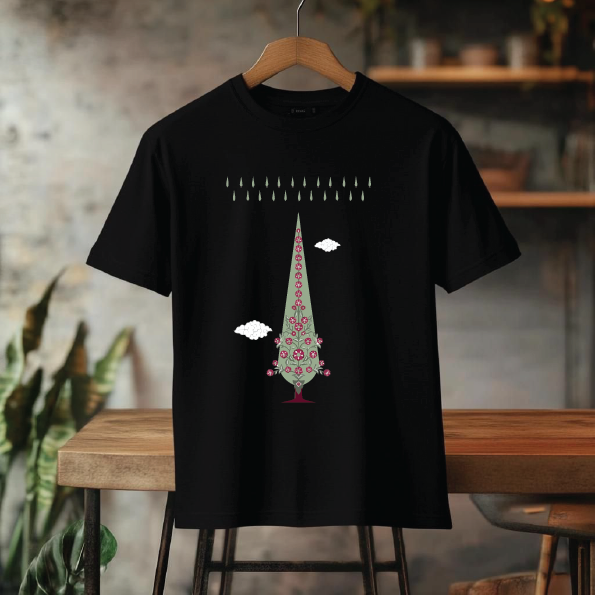 تیشرت باکسی coco درخت ایرانی