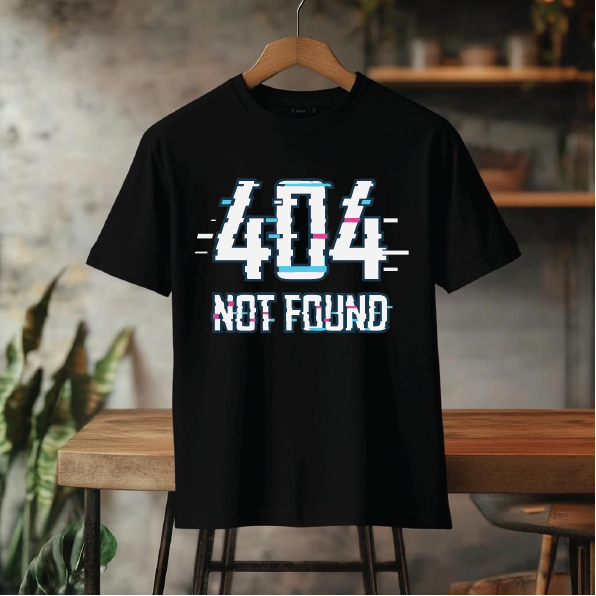 تیشرت باکسی coco طرح ارور 404 Not found